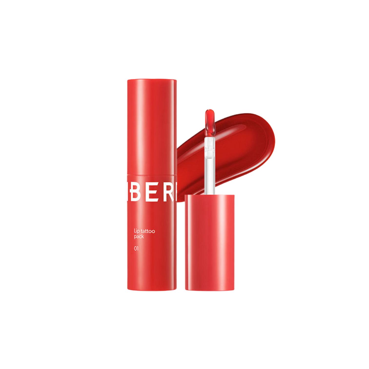 

berrisom тинт-пленка для губ 3 г / 4 цвета / Стойкий тинт красный