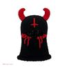 Halloween Facecover Horned Hat for Adult Unisex Theme Party Costume Horn Hat Novelty Skull Hat Winter Warm Windproof Caps