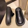 Popular Thick-bottomed Bag Head Half Slippers Women's Autumn and Winter New Outer Wear One Pedal French Trendy Slippers Muller Lazy Drag