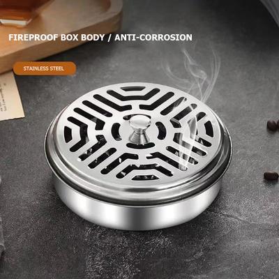 1-5 Stück Metallhalter Mückenspiralhalter Box Mückenspiralhalter mit Deckel Metall Mücken Sandelholzhalter Räucherspiralbrenner