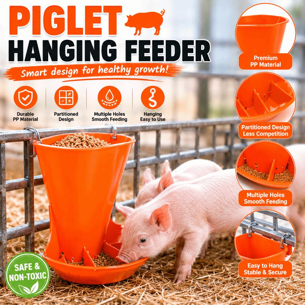Wall-mounted Piglet Feeding Trough Plastic Automatic Pig Chute Piglet Rearing
