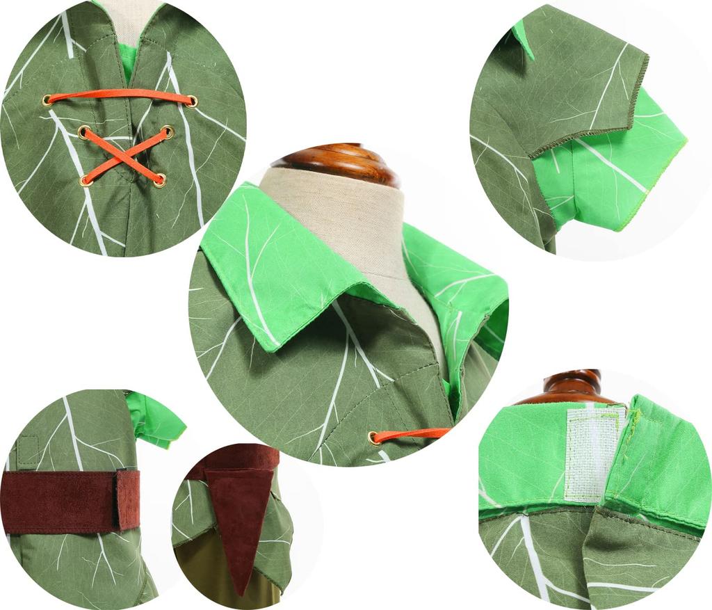 Peter Pan Cosplay Costume 4-piece Set Children's Cosplay Peter Pan-like Costume Outfit with Hat Peter Pan Clothes Halloween Costume Kids Costume