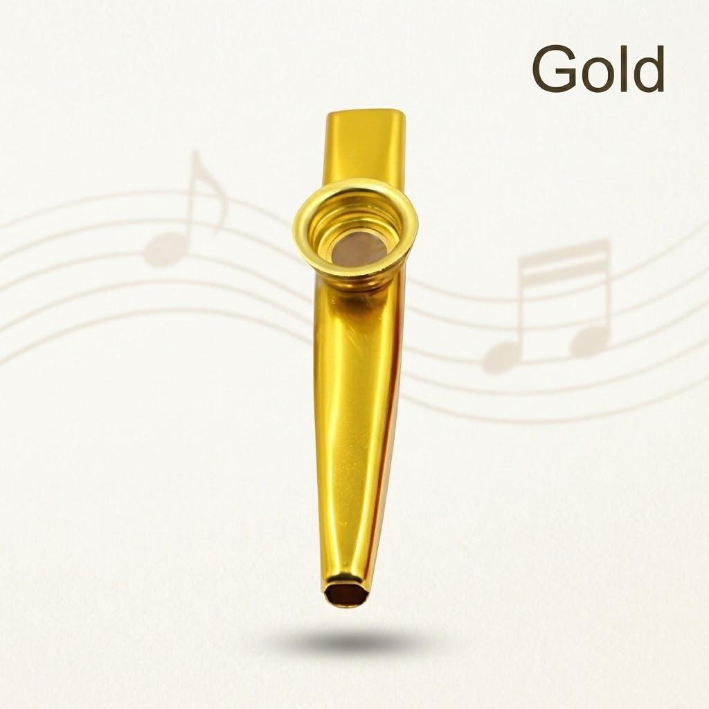 Professional Kazoo for Beginners Easy To Learn Musical Instrument for Guitar Ukulele Music Playing Brass Kazoo