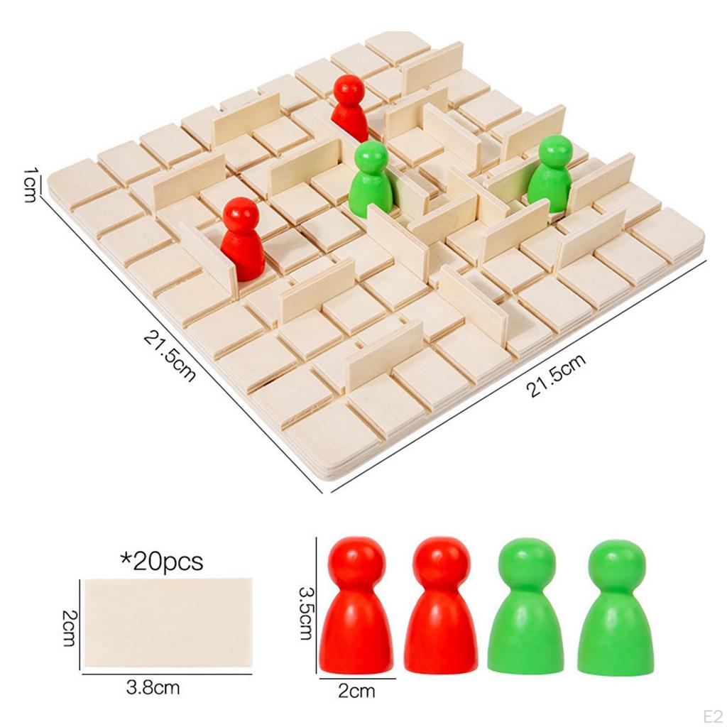 Tabletop Games Chess Interactive Toy Thinking 2 Player Battle Wood Ornament Education Tool for