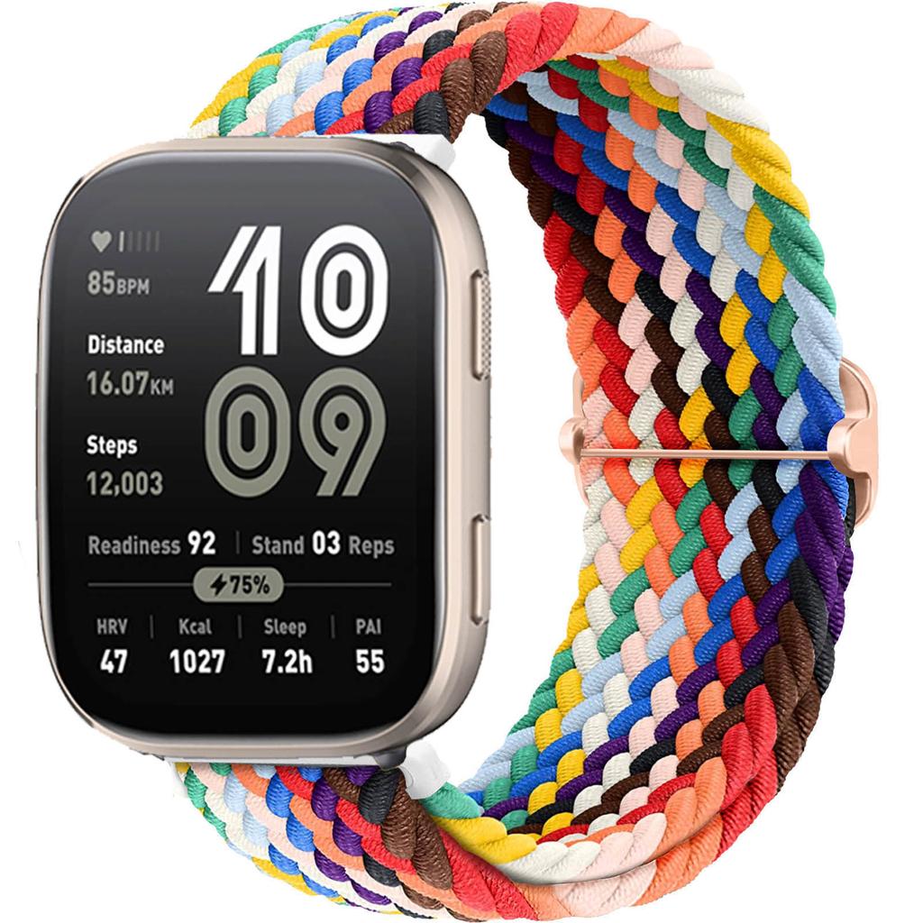 Braided Solo loop band For Amazfit bip 6/5/Balance/GTS/4/2e/Mini/3/GTR/4/2/3/Pro correa 20mm 22mm watch bracelet huawei gt Strap