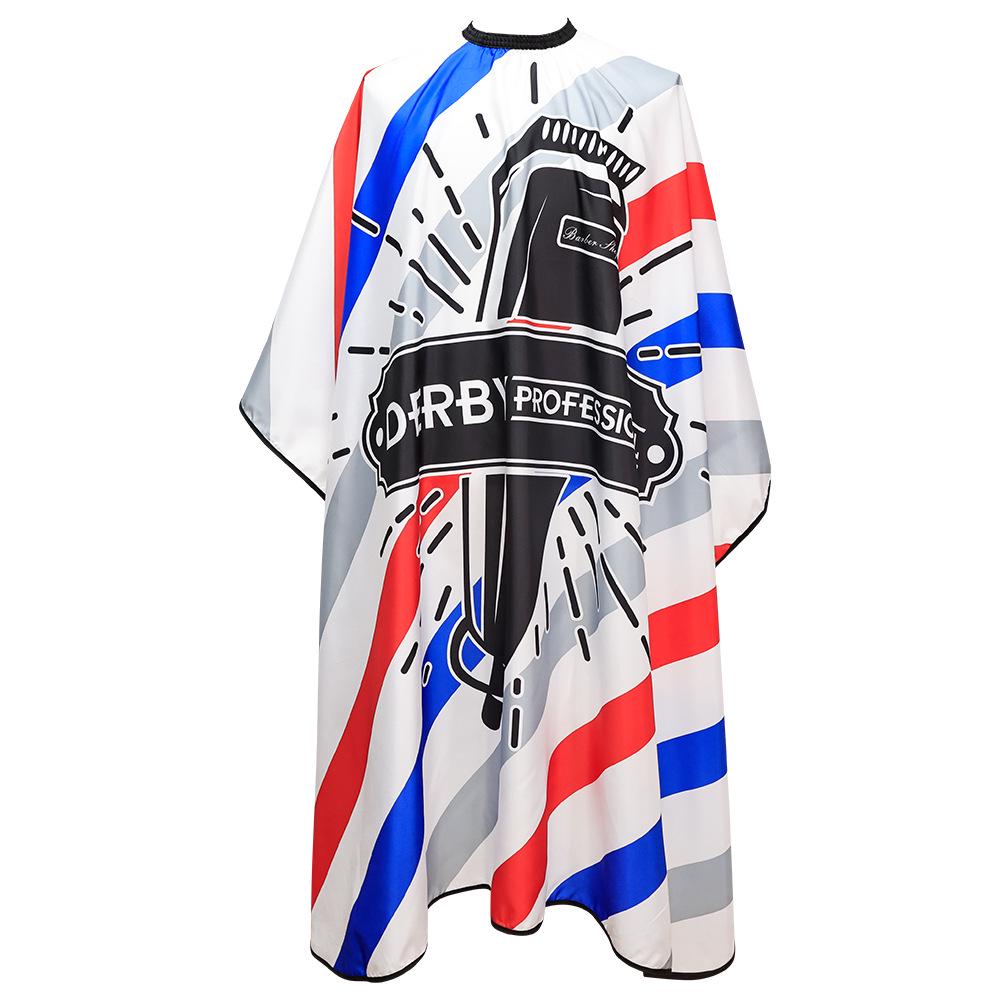 Printed Barber Cape for Hairdressing and Dyeing - Customizable Logo