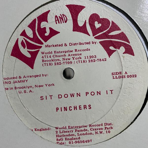 

12inch Record PINCHERS Sit Down Pon It LLDIS0032 Live And Love 1987 US Reggae Ska Dub Used