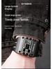 SYNOKE Men's Trendy Square Alloy Sport Watch - Large Screen, Fashionable, Waterproof.
