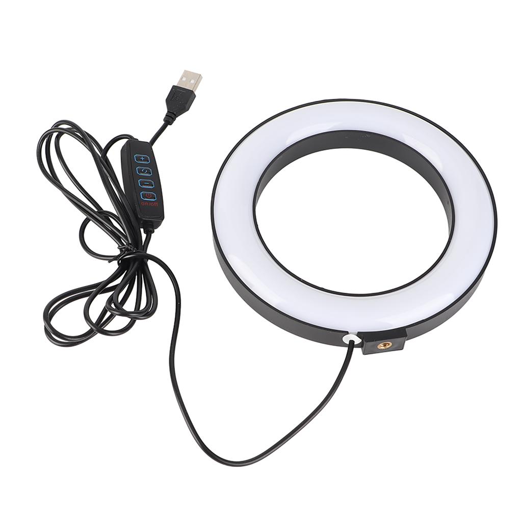 6"" LED Dimmbares Ringlicht Einstellbares Fülllicht mit Kugelkopf für Vlog Live Video Studio