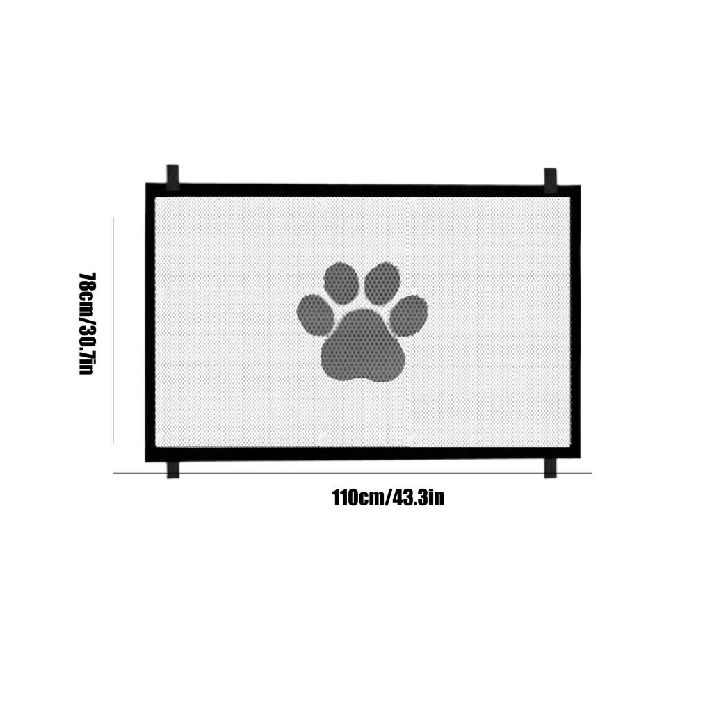 Pets Dog Barrier Fences Baby Safety Gate Pet Isolated Network Stairs Gate Folding Breathable Mesh Playpen For Dog Safety Fence