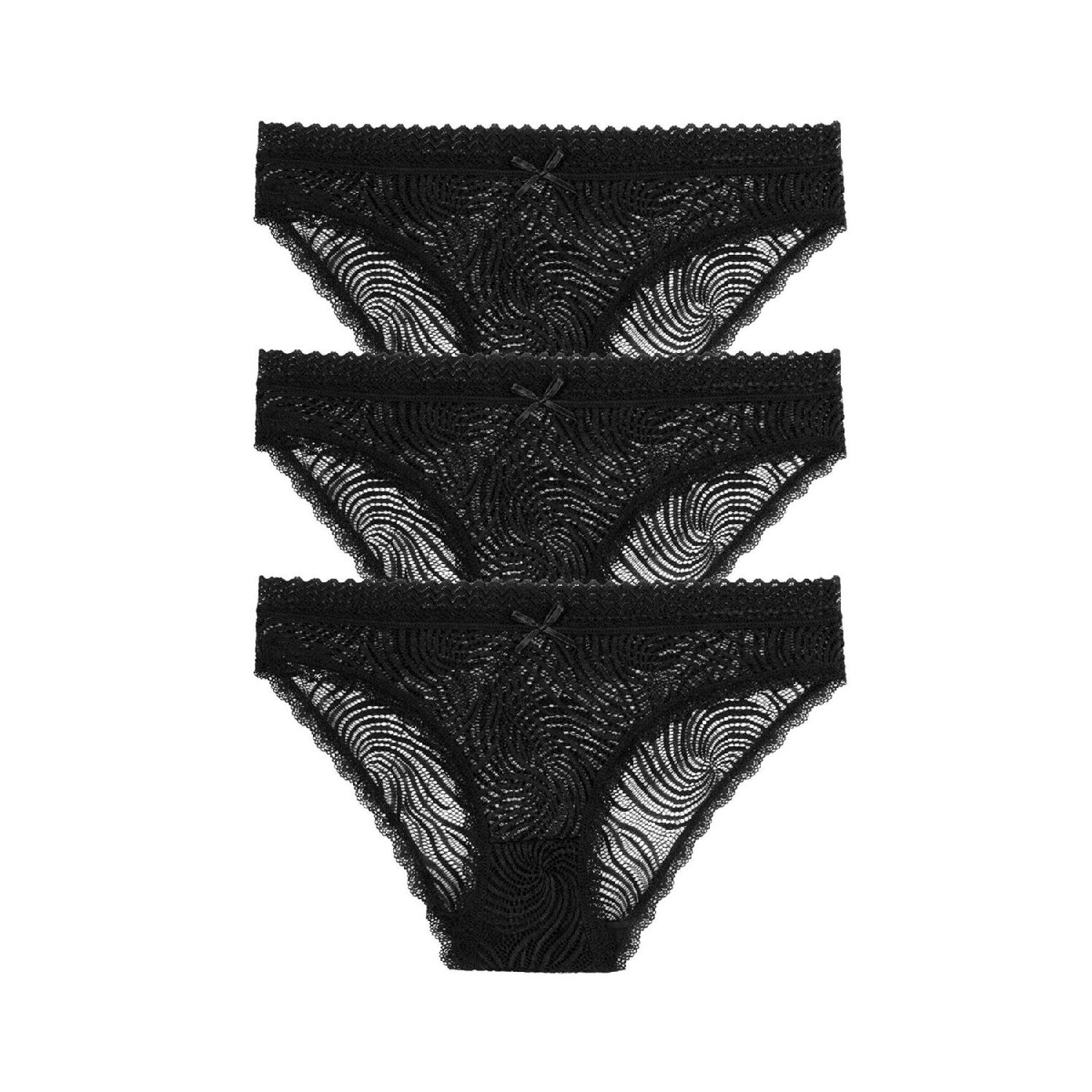 

3 Piece Lace Briefs M