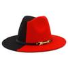 Hot-selling European and American Fashion Yin and Yang Woolen Top Hats, Men's and Women's Trends, Felt Hats, Autumn and Winter British Style Jazz Hats
