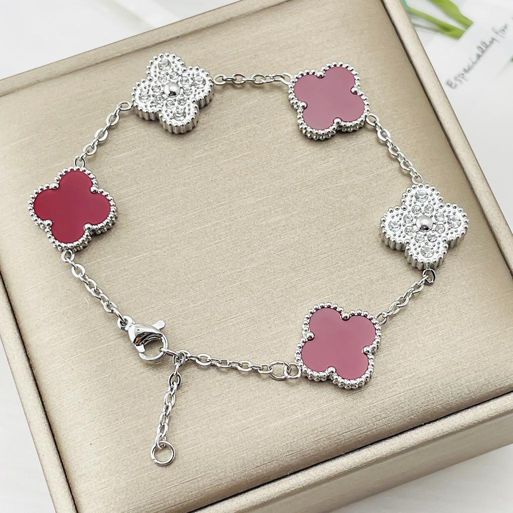 15mm Fashion Clover Reversible Bracelet Women Shell Tide Personalised Design Bracelet