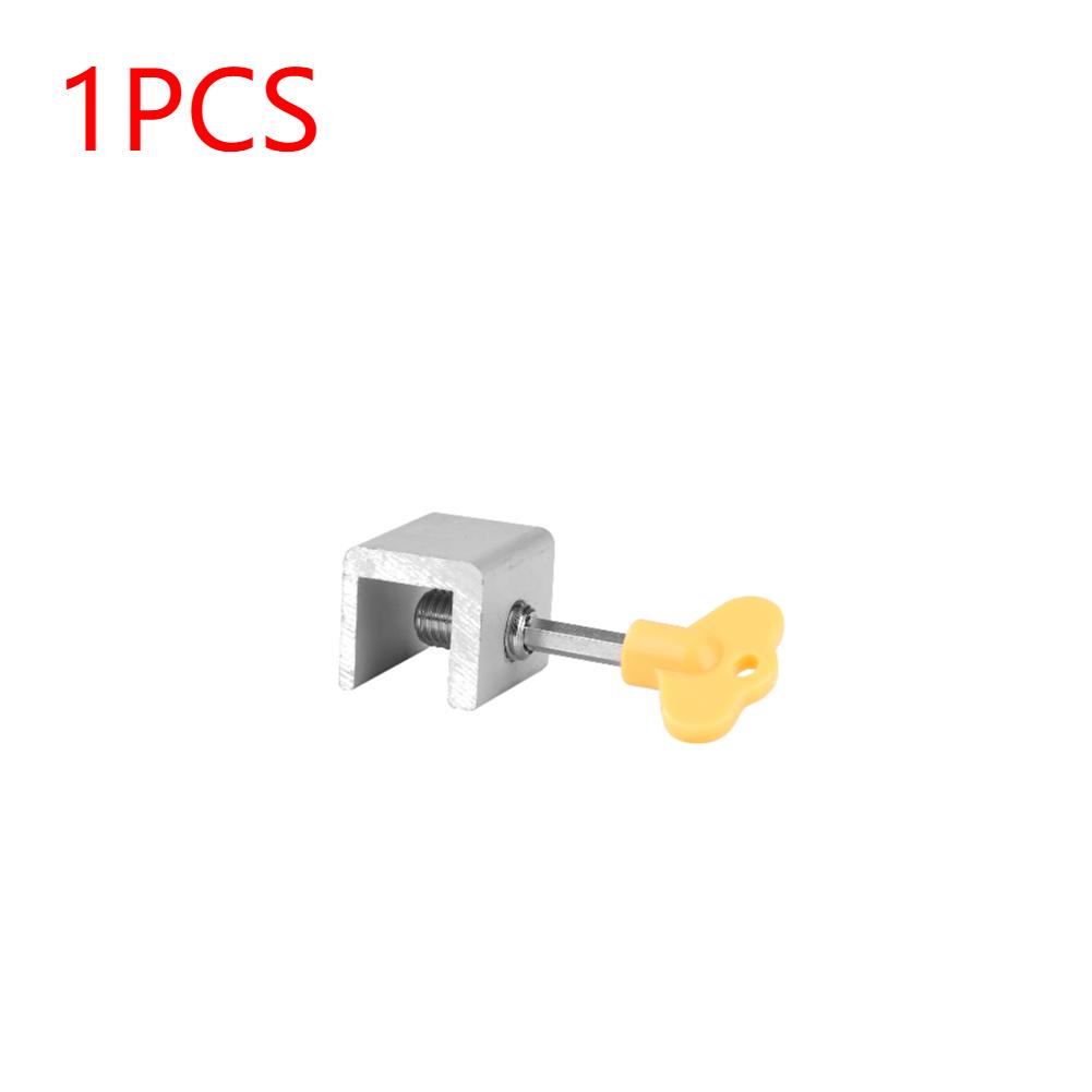 1-10Pcs Anti-theft Door Window Lock Aluminum Alloy Window Lock Stopper Sliding Door Baby Kids Child Safety Doors Lock