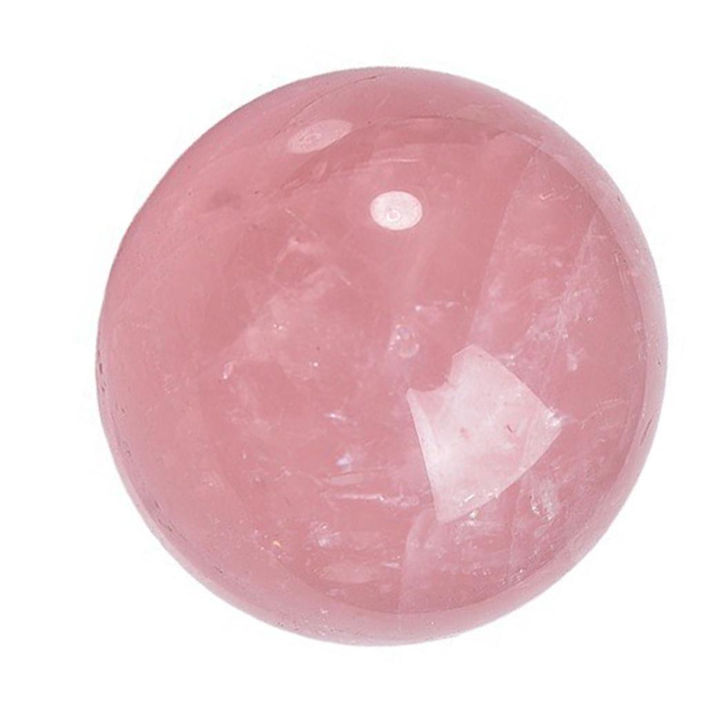 Rose Quartzs Crystal Sphere 4cm Small Crystal Ball for Home Office Decors and Meditations Enhancing Love and Harmonys