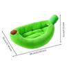 Banana-Shaped Soft Pet Cozysnooze Fruit-Shaped Bed with Raised Sides
