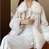 Autumn Women's Fox Fur Coat Thin Lightweight Fur and Leather Patchwork Leather Jacket