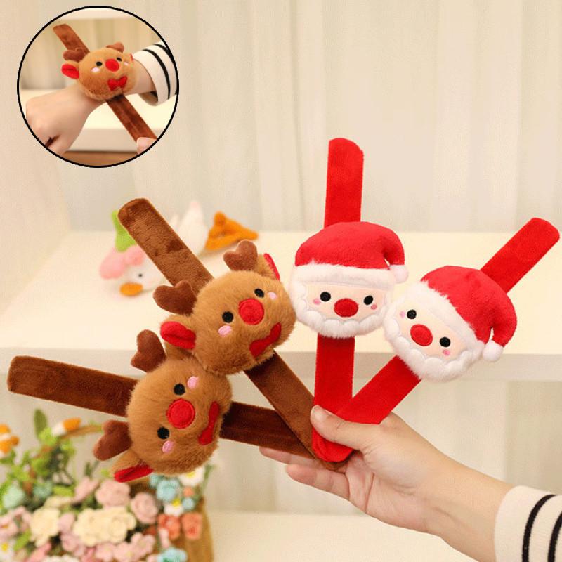 Festive Santa Ring Plush Toy And Charming Reindeer Stuffed Animal Perfect For Holidays