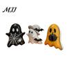 Collectible Halloween Ghost 3Pcs Decoration, Resin Micro Landscape Miniature Figurines, Cute Store Holiday Display Decor Pumpkin Fairy Garden Ornament