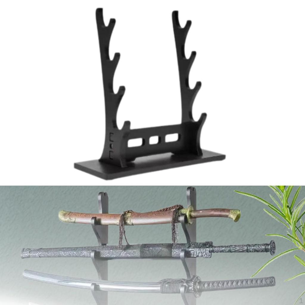 Samurai Rack Podstawa Uchwytu na Miecze Średniowieczny Wieszak Tanto Wakizashi