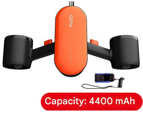 GENEINNO S2 Podvodní skútr, Duální motory a podpora chytré aplikace, Mořský skútr pro plavání, potápění s přístrojem, volné potápění, šnorchlování pro děti