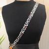 Leopard Print Crossbody Phone Lanyard with Adjustable Retractable Wide Strap