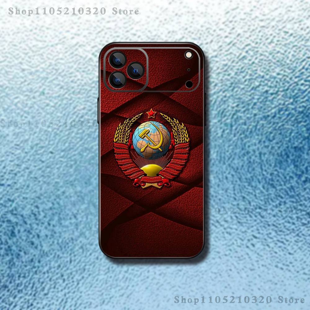 

Soviet Art Medal Phone Case For iPhone 17,16,15,14,13,12,Pro,Max,Plus,E,SE4,Air,Mini Black Soft Box iPhone12mini