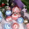 16Pcs/set 8 CM Christmas Balls Ornaments 9 Pcs Hanging Ornaments  New Year Celebration