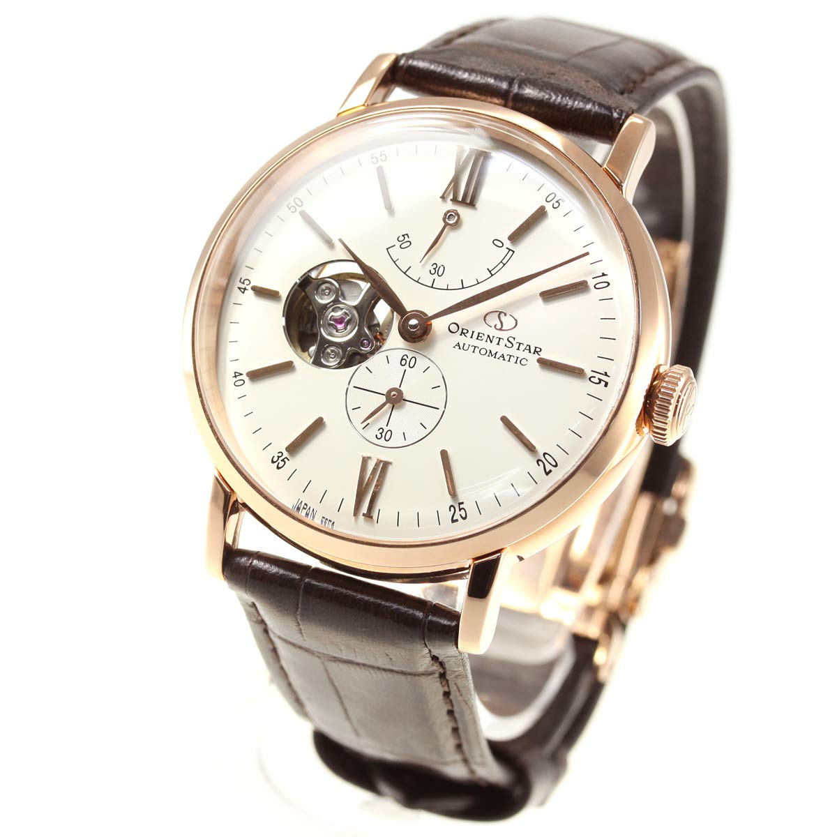 

[ORIENT STAR] Автоматичний чоловічий годинник - класичний напівскелет з відкритим серцем, японського виробництва, 2 роки гарантії, білий/срібний RK-AV0001S