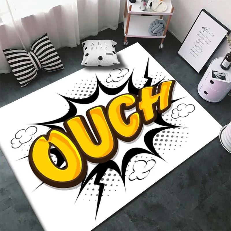 Cartoon Comic Rugs for Bedroom Children Play Mats Carpets Living Room Home Decoration Rugs Rugs for Bedroom Decor Home Carpet
