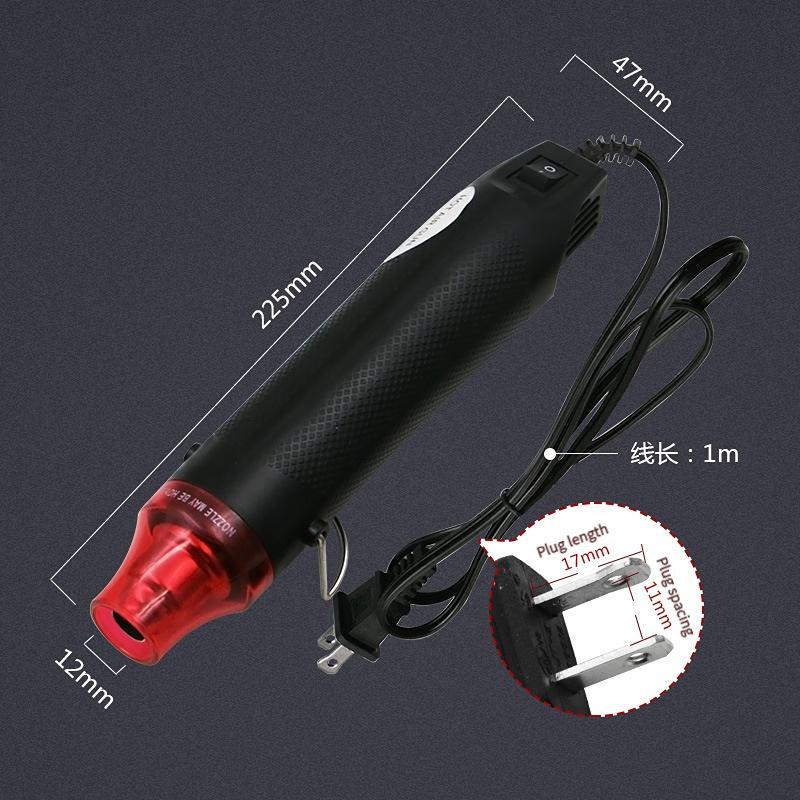 DIY Mini Hot Air Gun Hot Air Welding Station Car Cling Film Welding Temperature Air Gun Electric Blower Shrink Tube 220V