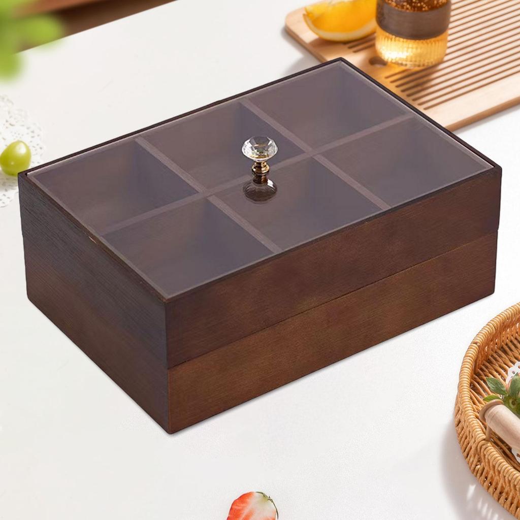 Serving Tray Multifunctional Portable Snack Tray Candy and Nut Dishes with Clear Lid for Fruits Chocolates Sweets Cakes Camping