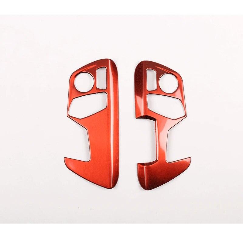 

Кнопка регулировки автомобильного сиденья из нержавеющей стали, накладка на панель, подходит для Toyota GR Supra A90 2018-автомобильные аксессуары для интерьера красный