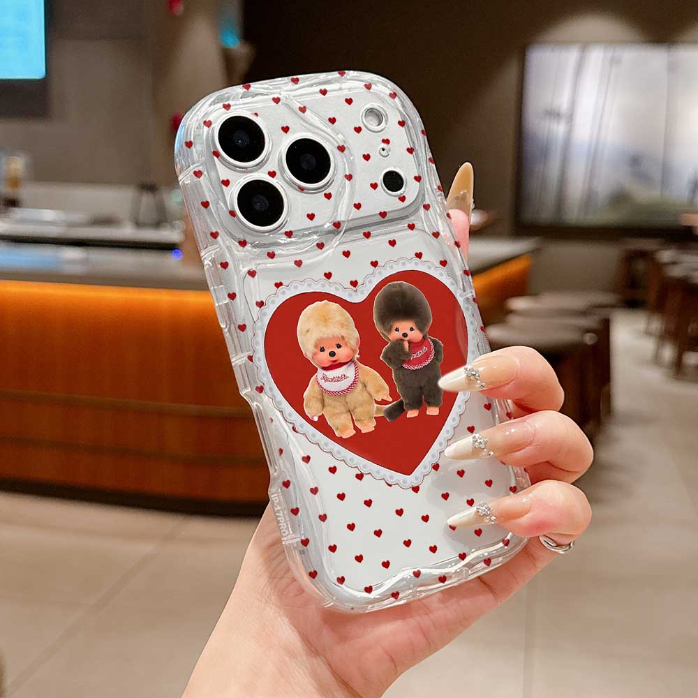 

Ins Cute M-Monchhichis 3D Wave Soft TPU Phone Case For Google Pixel 7 8 9 10 Pro XL 5G Soft TPU Back Cover Pixel 9 Pro XL 5G