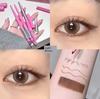 Qi and Blood Eye Makeup~Dual-Ended Eyeliner Gel Pen with Ultra-Fine Angled Eyeliner Brush, Red-Brown To Red, for Lower Eyelid Application