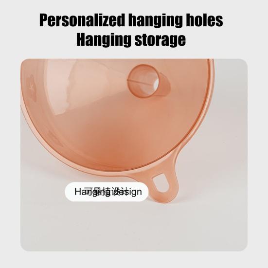 Yousheng 2Pcs Wide Mouth Kitchen Filling Funnel, Oils Liquid Soy Sauce Powder Transfer Funnel, Food Grade Canning Funnel for Bottles &