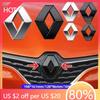 Hub Caps For Renault Megane 2 3 Clio Duster Captur Logan Koleos Auto Accessories Car Front Hood Emblem Sticker Rear Trunk ABS