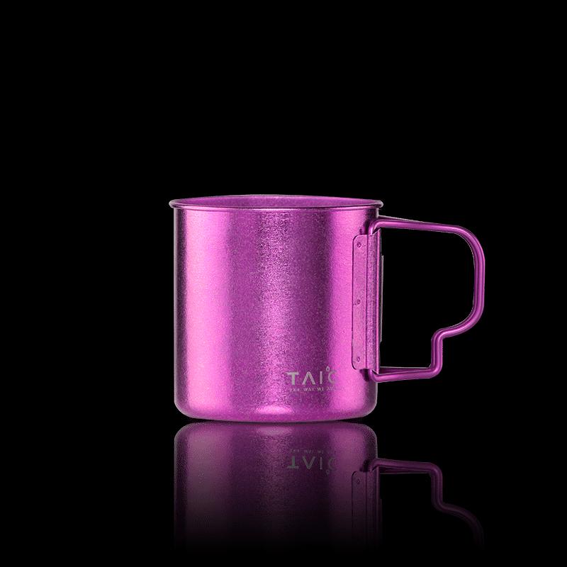 TAIC Pure Titanium Mug with Lid and Handle