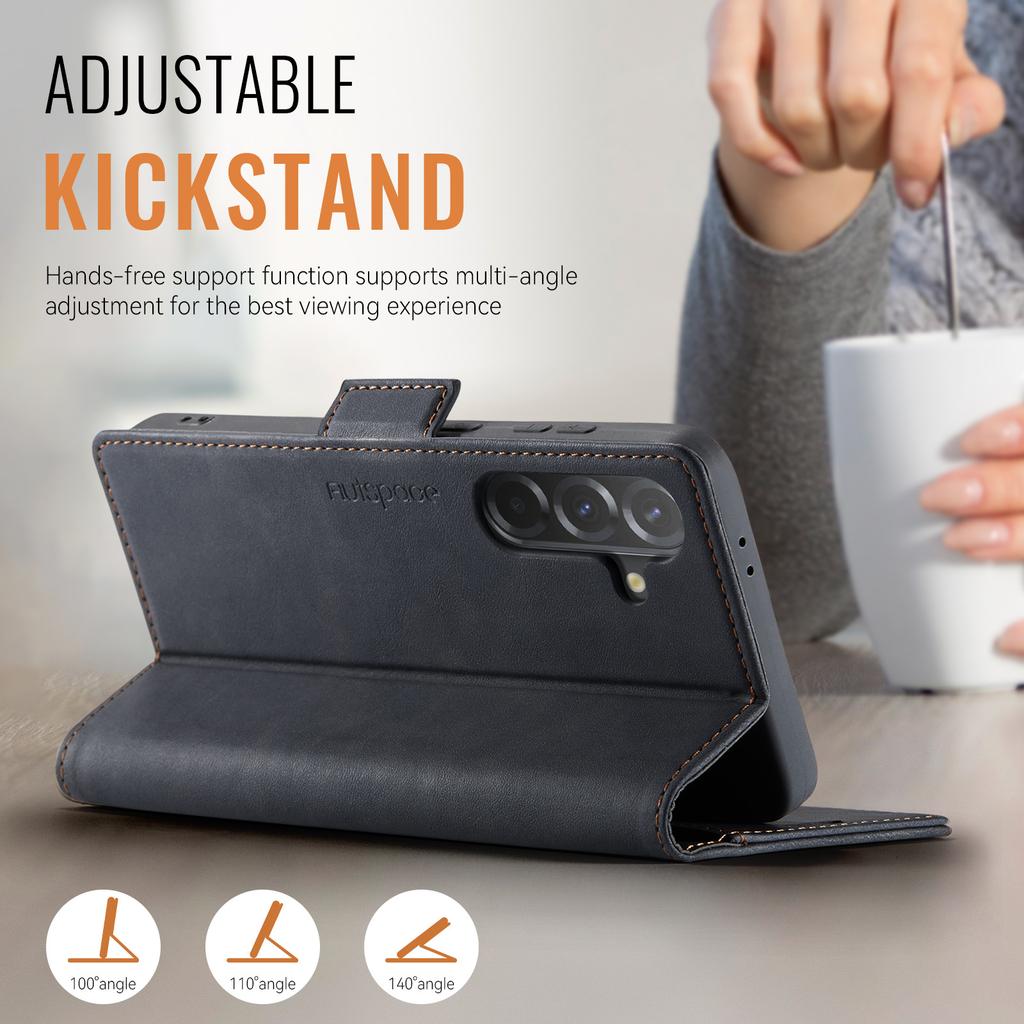 For Samsung Galaxy A56 Wallet Case with Card Slots & Kickstand, 360° Protection Leather Case