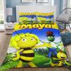 Moderne Zeichentrick Maya Bettbezug Kissenbezug Biene Maja Bettwäsche Junge Mädchen Schlafzimmer Dekoration Kindergeschenk Einzel Doppel Große Größe