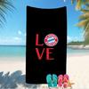 Beach Towel with FC Bayern München logo Pattern - soft,absorbent,machine washable Lightweight&Modern,swimming,Travel Essentials