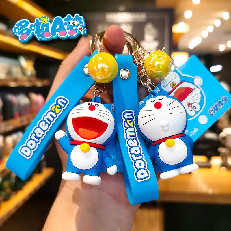 Genuine Doraemon Keychain Cartoon Figurine Toy Small Ornament Cute Creative Doraemon Small Gift Y2k Fashion Toys Anime Cartoon