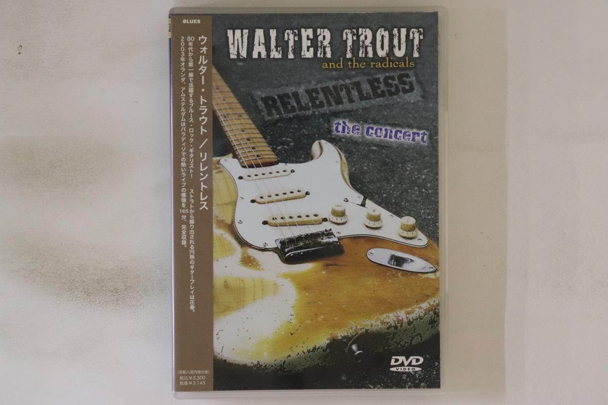

DVD WALTER TROUT Relentless The Concert BSDV3004 BSMF 2006 Japan Obi Music Video Used
