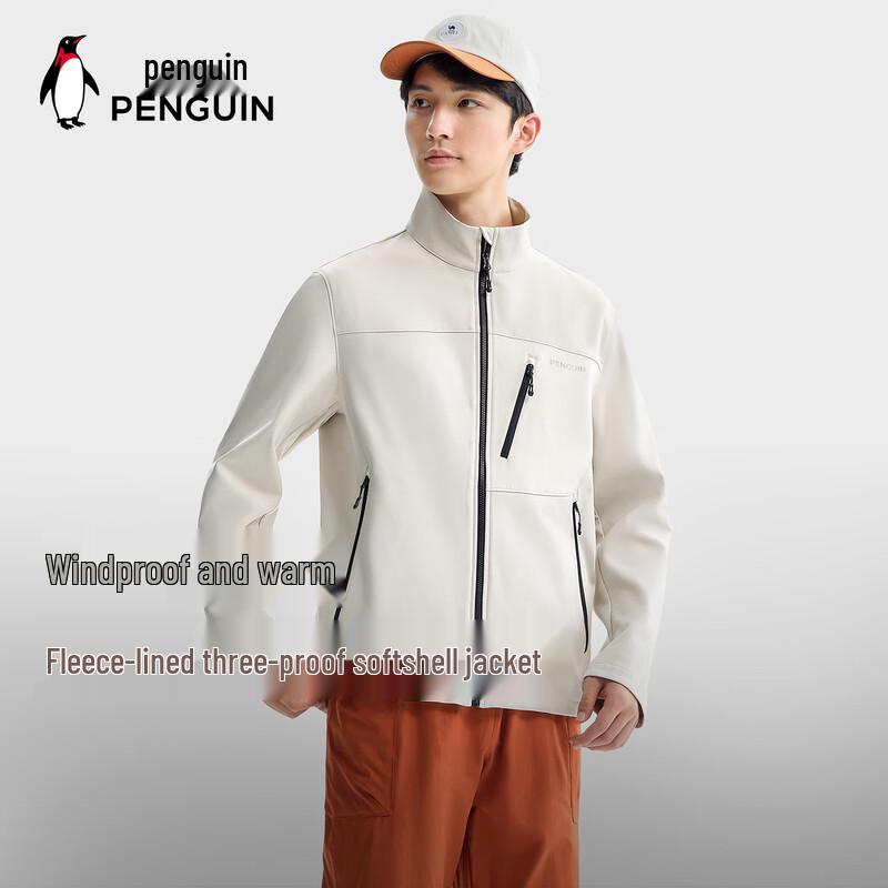 

Куртка софтшелл уличная с капюшоном, совместного бренда Penguin Camel XL