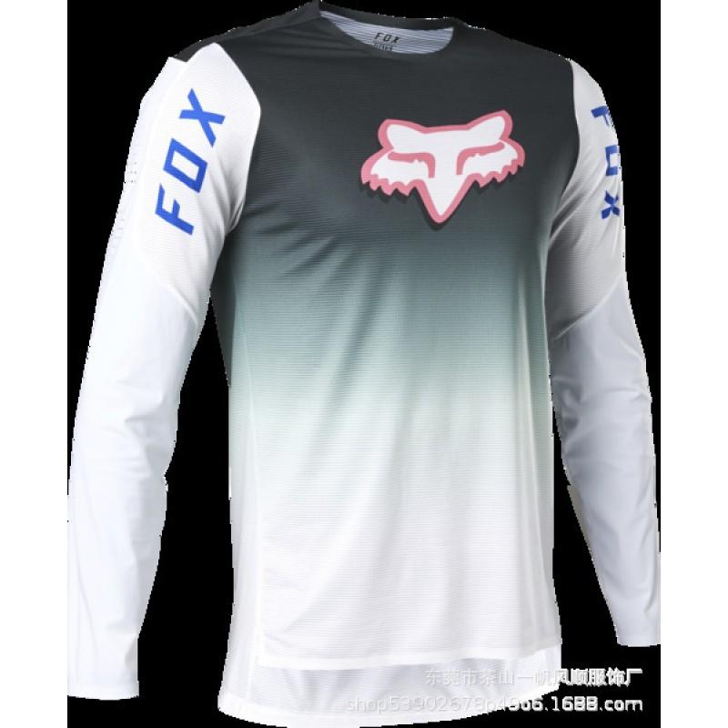 Mens Long Sleeve Mountain Bike Cycling Jersey Quick-Dry Trail Racing Shirt Outdoor Riding