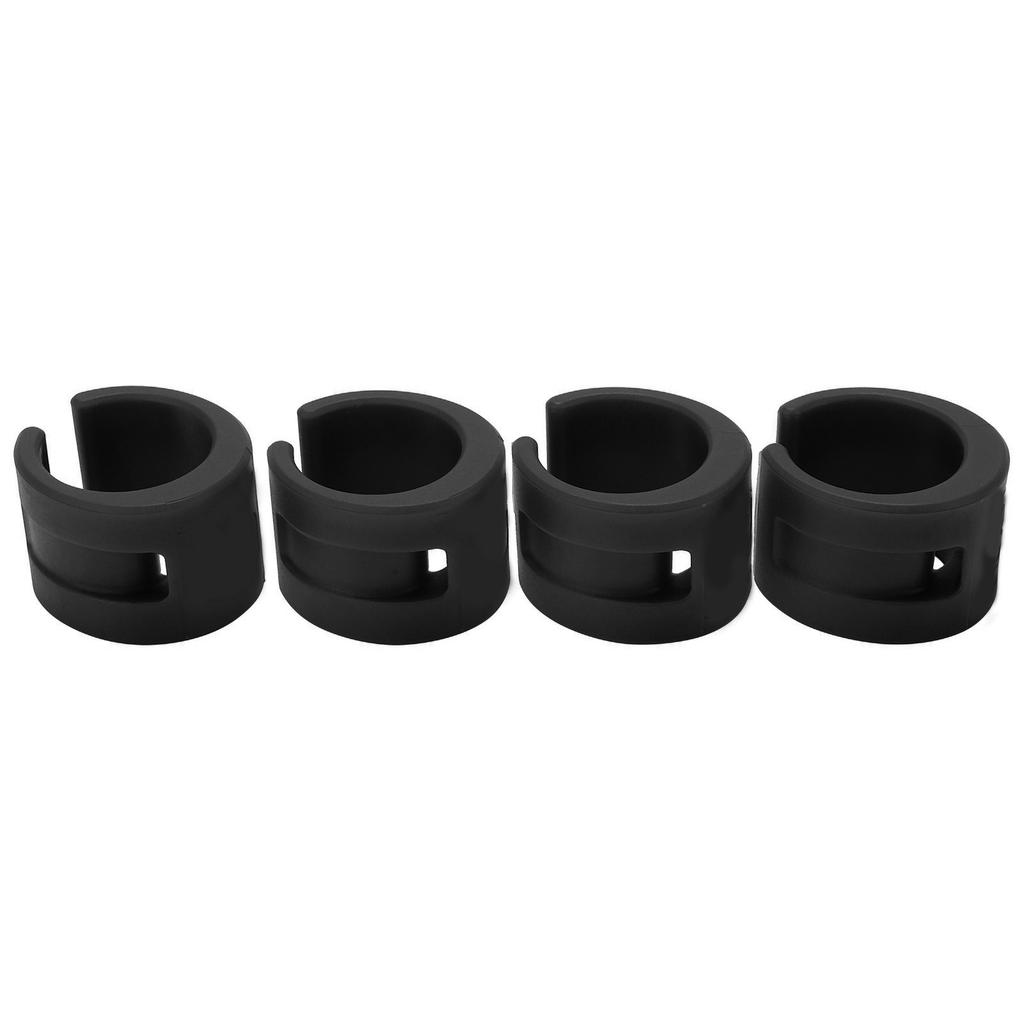4pcs set Bike Front Rear Fork AntiCollision Rubber Protection Ring Guard Chain Sticker(Green )