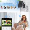 1080P WiFi Camera Solar Outdoor Wireless Battery Powered Bullet Security Camera PIR Motion Alarm Cloud Storage Two Way Audio