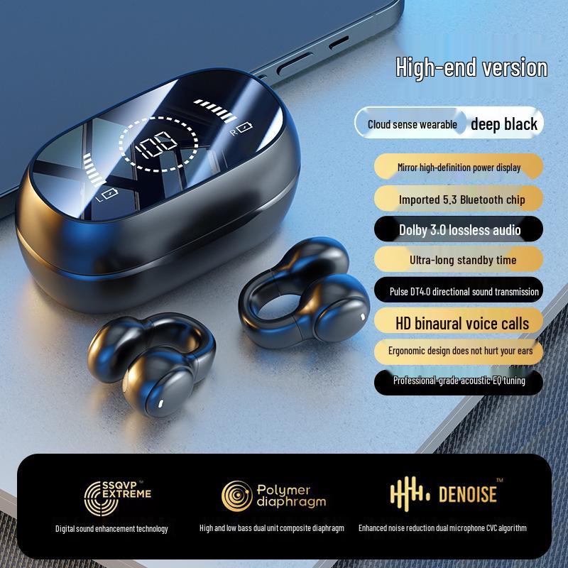 

M47 In-Ear Bluetooth EarClip Headset: Comfortable, Long Battery Life, Battery Display