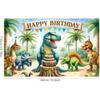 Dinosaur Birthday Banner Backdrop for Kids Decorations Prehistoric Party Supplies Happy Birthday Backdrop Dino Banner Dinosaur Decorations for