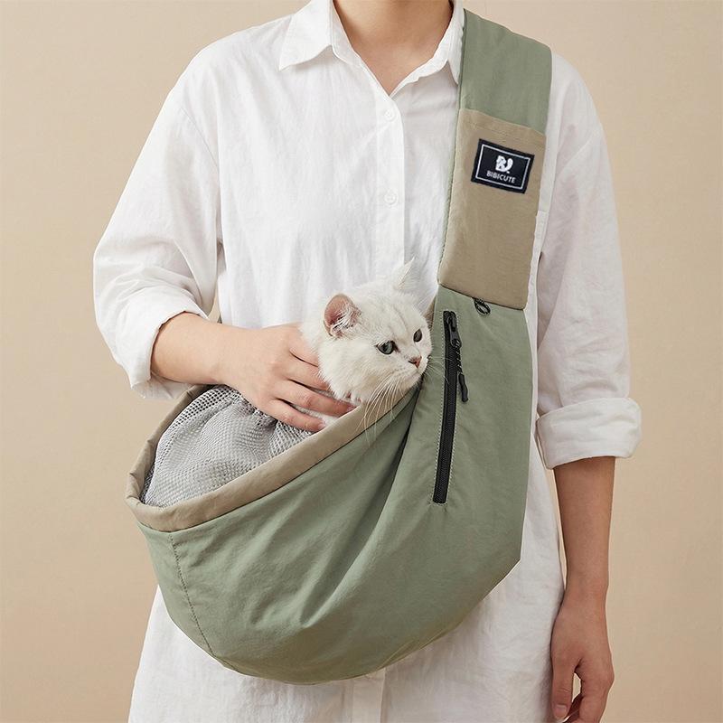 BIBICUTE Portable Pet Carrier: Cat & Small Dog Shoulder Bag and Backpack for Outings